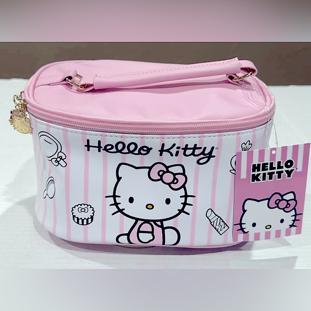 Hello Kitty New Cartoon PU Leather Cosmetic Makeup Bag / Case